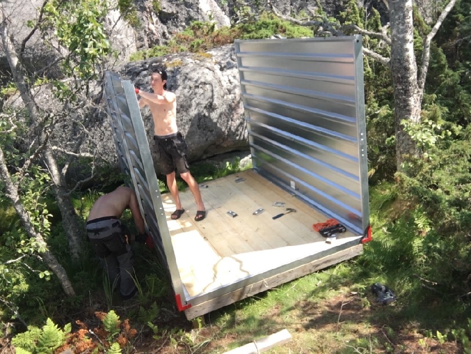 1. montering av förråd