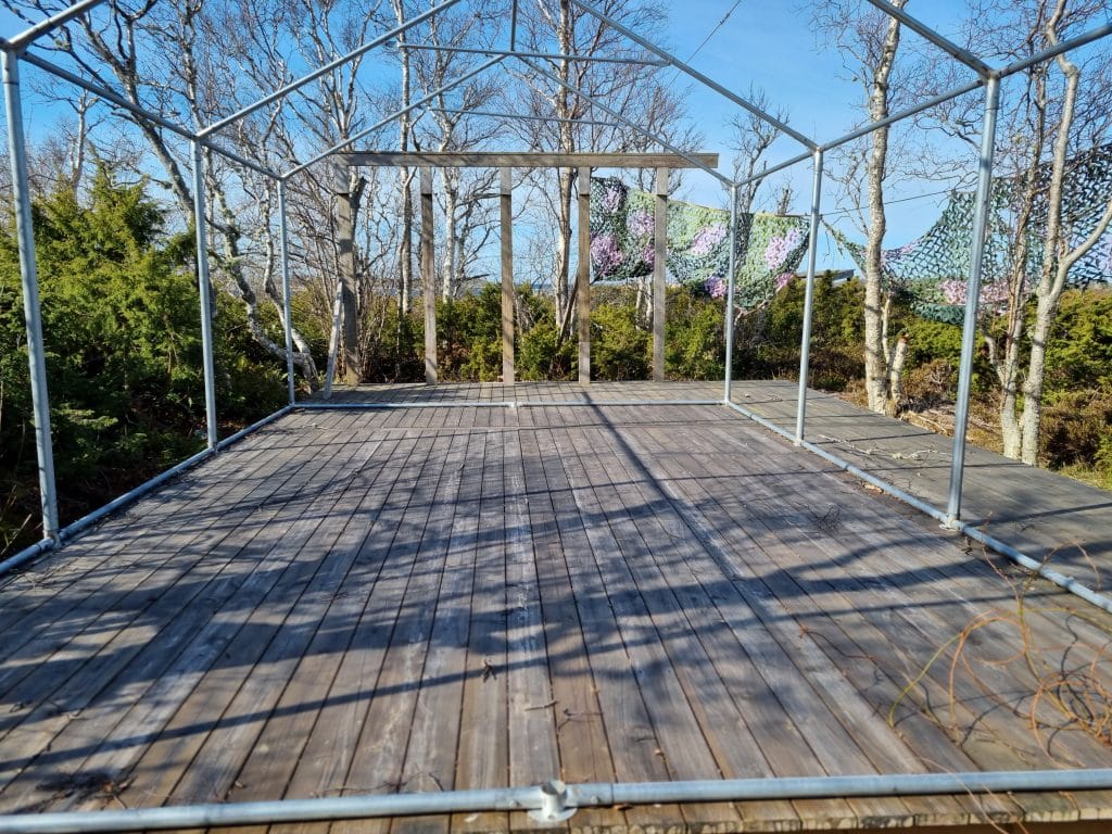 Däcket till stora tältet